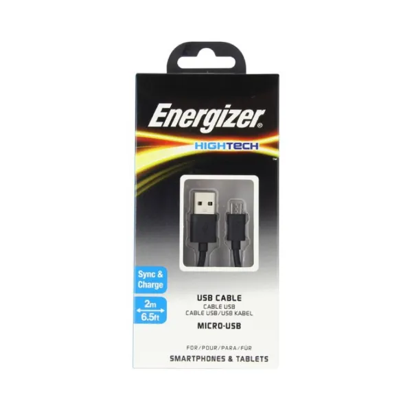 Picture of Energizer cable micro USB- Black