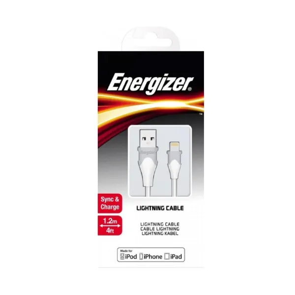 Picture of Energizer lightning cable- Bicolor white