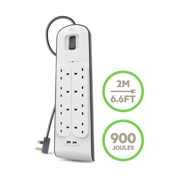 Picture of Belkin Surge Protector, 8 Outlet and 2 USB